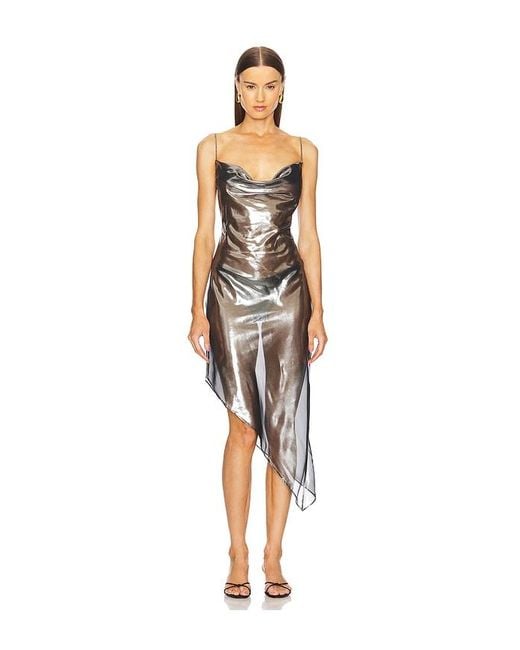 Nbd Metallic The Harley Midi Dress