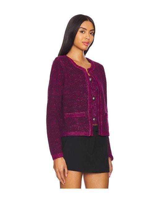 Steve Madden Purple Emelia Sweater Jacket