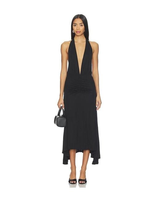 WeWoreWhat Women's Black Halter Midi Dress - www.disolcolor.com