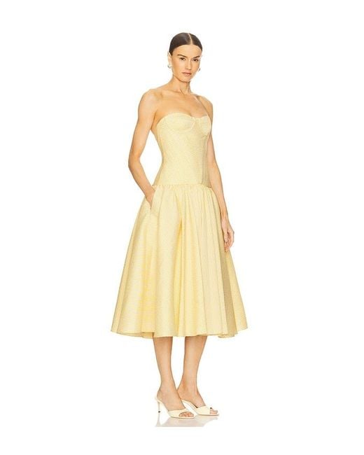 Vestido Summers En Color Amarillo Talla En Alexis de color Metallic