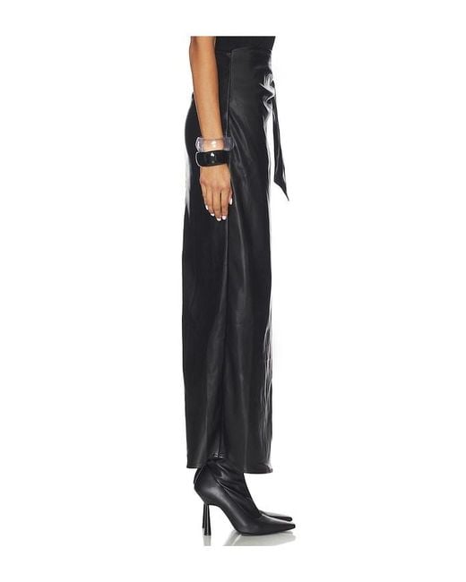 ALL THE WAYS Black Kassidy Faux Leather Skirt