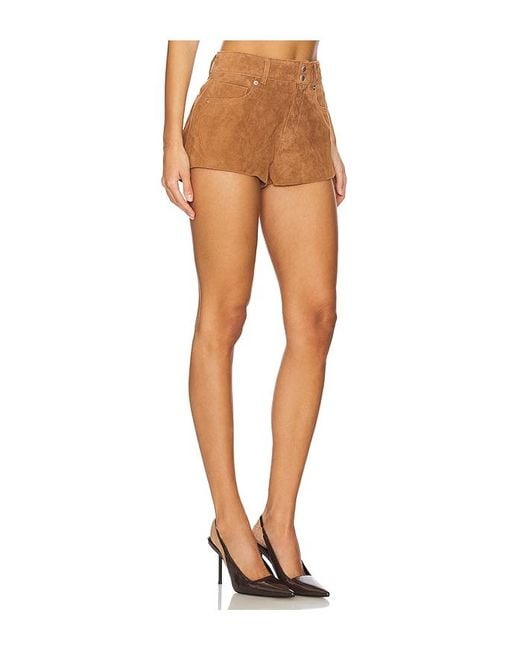 Blank NYC Natural Suede Hot Short