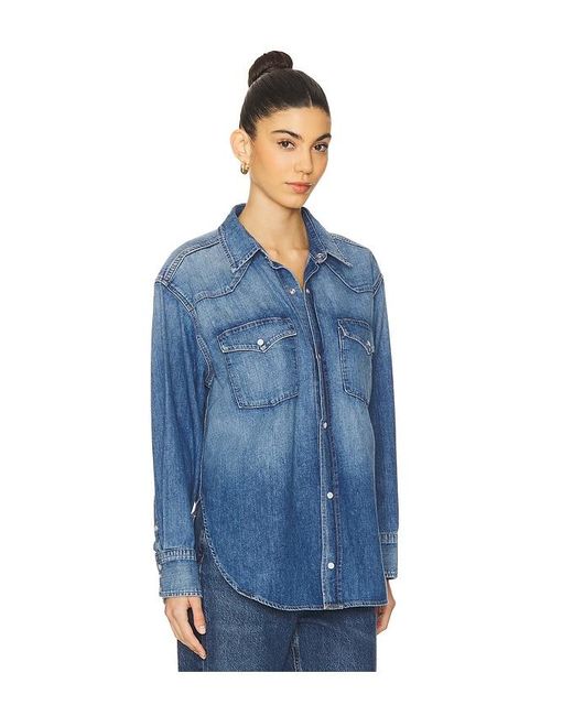 Citizens of Humanity Kayla ボタンアップシャツ Blue