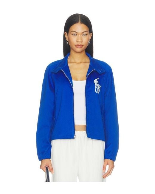 Polo Ralph Lauren Blue Heritage Twill Windbreaker Jacket