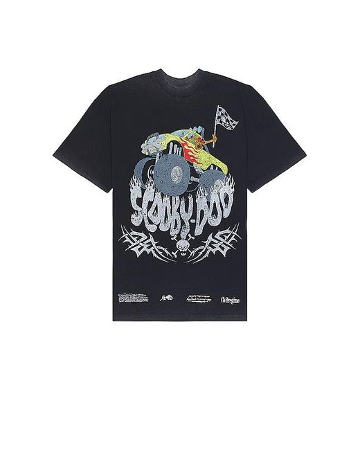 Civil Regime Blue Scooby's Monster Rally American Classic Oversized Tee for men