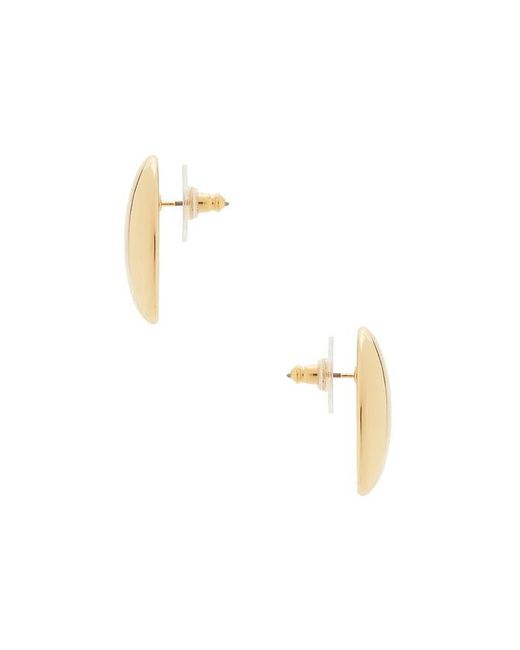 BaubleBar White Oval Statement Stud Earrings