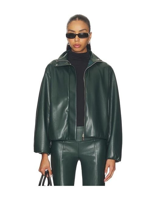 Amanda Uprichard Green Duke Bomber Jacket