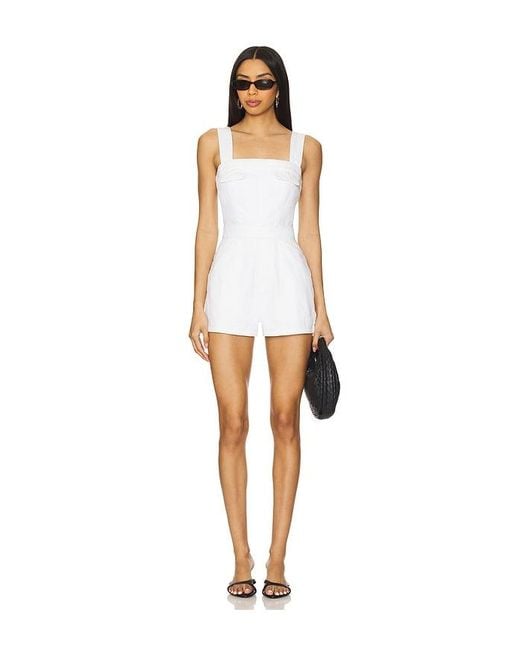 Amanda Uprichard White Frida Romper
