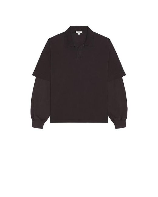 Agolde Black Curren Doublesleeve Polo for men