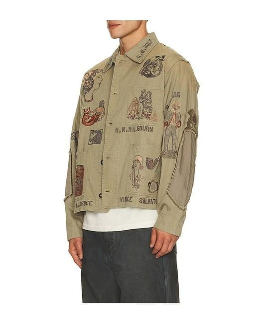 Samuel Zelig Natural Duffle Chore Jacket for men