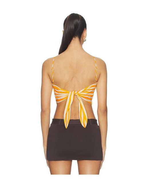 Simon Miller Multicolor Kit Poplin Tie Top