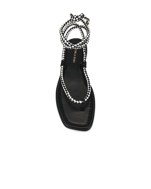 Veronica Beard White Carmina Woven Cord Sandal