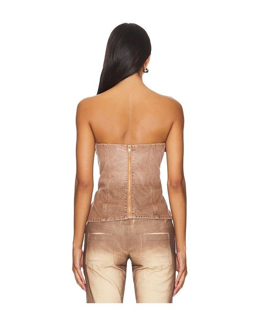 superdown Brown Jasmine Tube Top