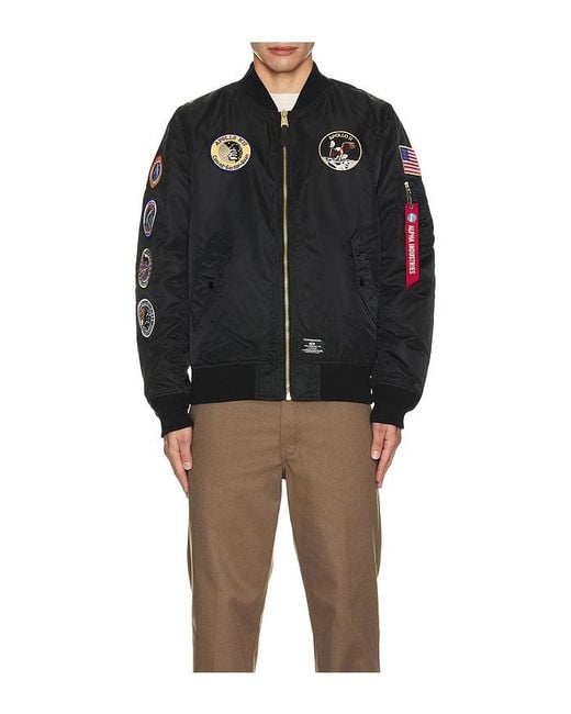 Alpha Industries Black 2B Apollo Gen Ii Flight Jacket for men