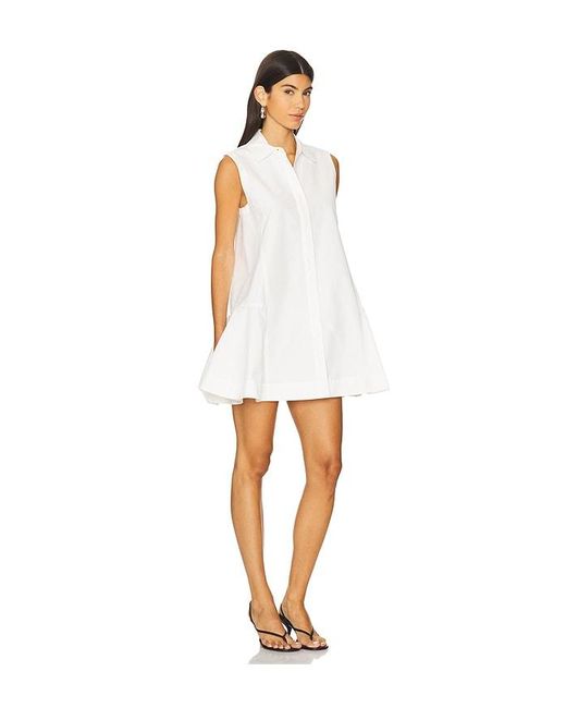 Jonathan Simkhai Maggy プリーツ入りミニドレス White