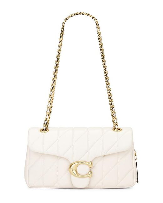 COACH Natural Quilted Tabby Shoulder Bag