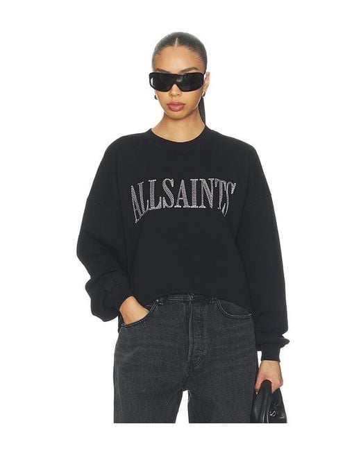 AllSaints Black Dash Lila Sweatshirt