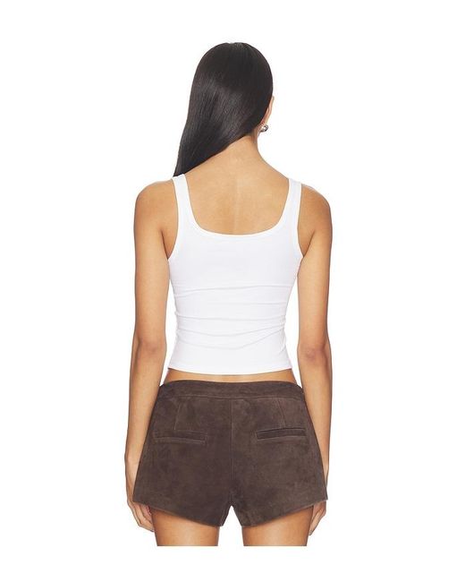 SNDY'S White X Revolve Tank Top