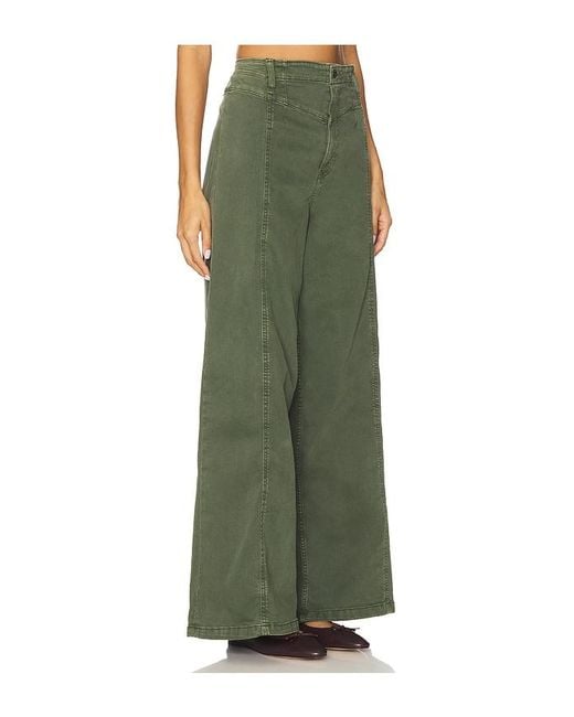 Free People Green Libre Wide Leg