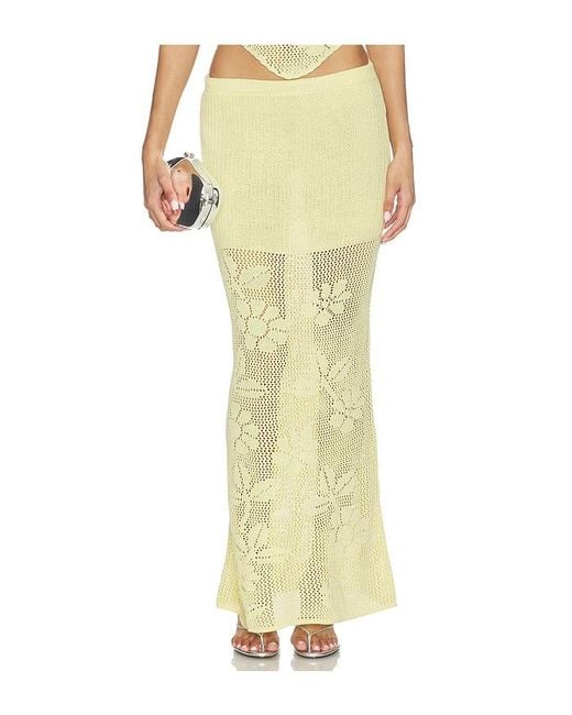 CAPITTANA Yellow Mallory Skirt