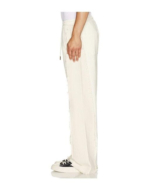 Honor The Gift White Denim Panel Flare Sweatpant for men