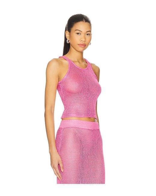 superdown Pink Miranda Knit Top