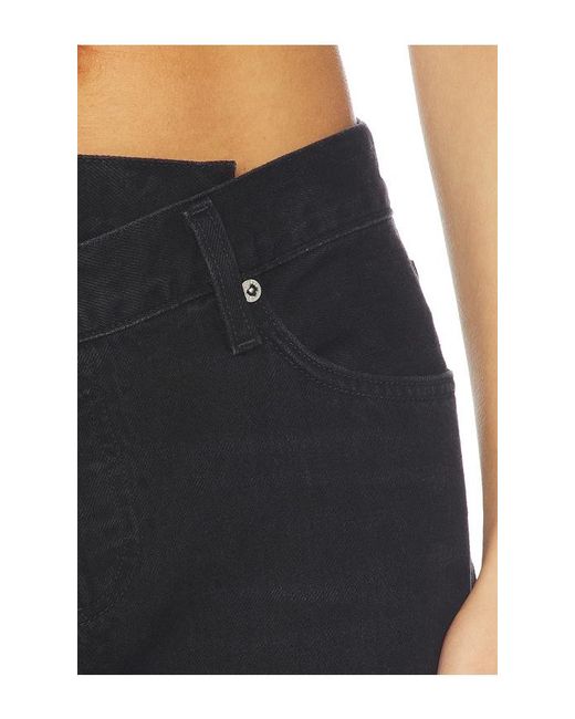 Agolde Black Arc Criss Cross Jeans