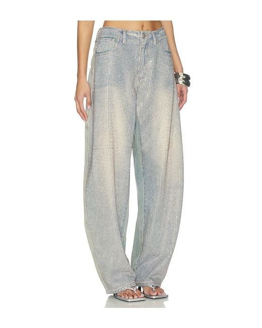 AFRM Gray Prescott Barrel Jeans