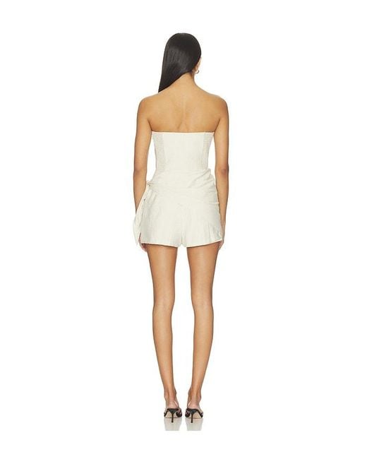 Amanda Uprichard White X Revolve Revan Romper