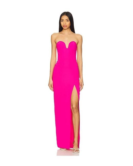 Amanda Uprichard Dress ミディ丈ドレス Pink
