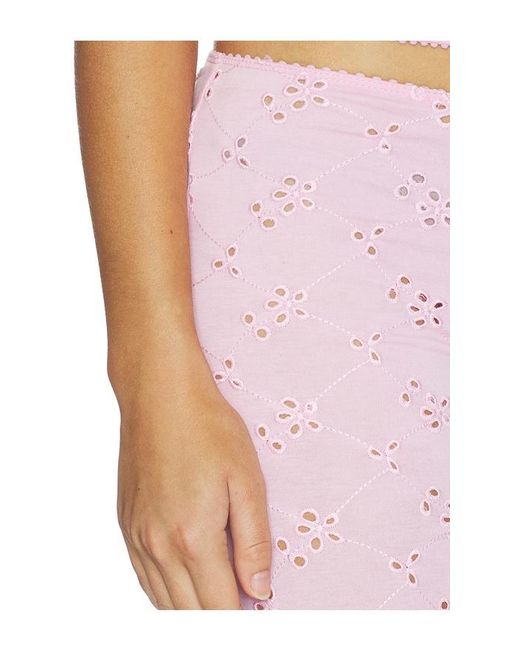 Free People Pink Full Bloom Capri Pant