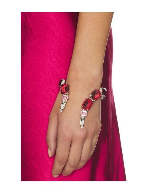 Area Multicolor Ombre Crystal Wrap Cuff Bracelet