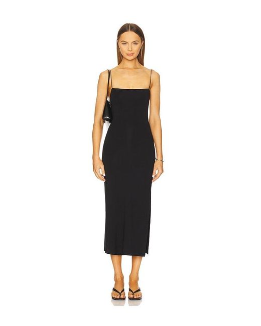 Enza Costa Green X Revolve Strappy Side Slit Dress