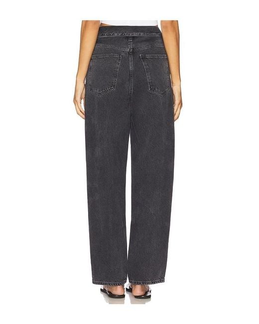 Agolde Black Echo Taper Jeans