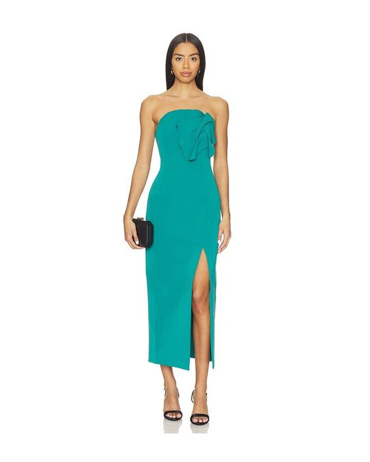 Acler Blue Manton Midi Dress