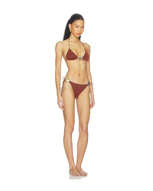 Oseree Brown Lumiere Shell Bikini Set