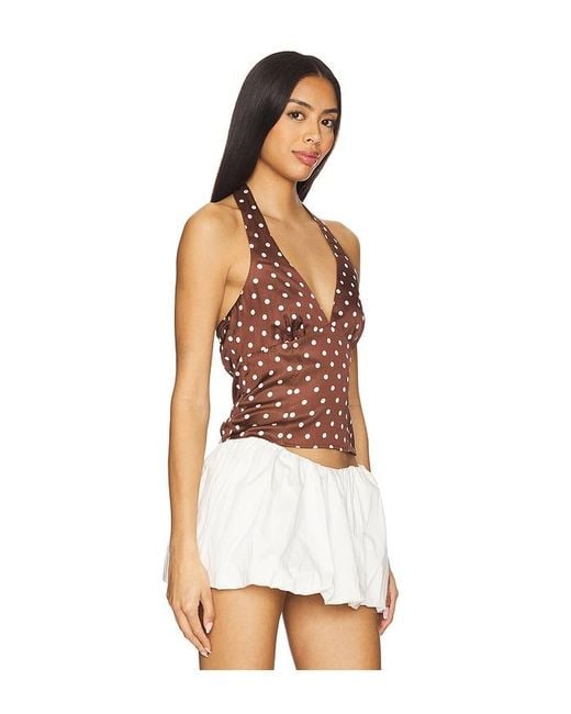 MORE TO COME White Vivan Halter Top