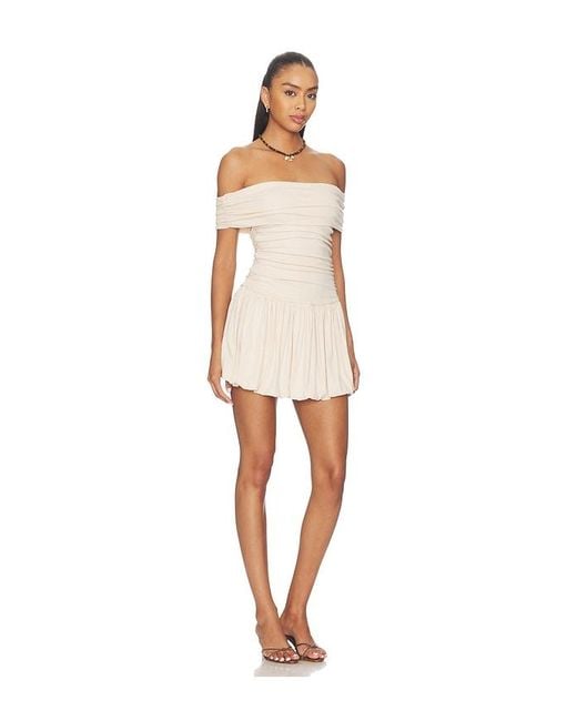 Seven Wonders White Irene Off Shoulder Mini Dress