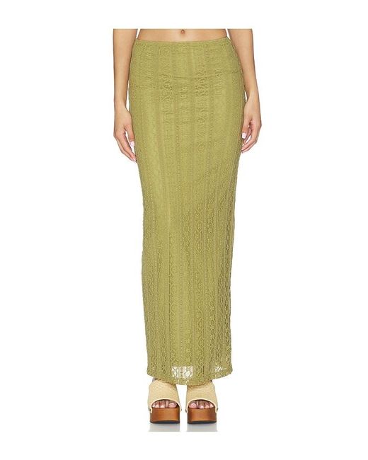 MORE TO COME Green Lali Maxi Skirt Set