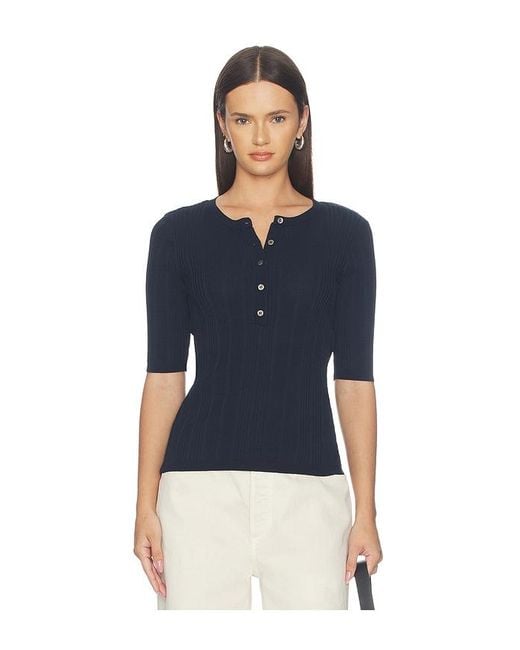 Sanctuary Blue Air Of Ease Half Sleeve Tee