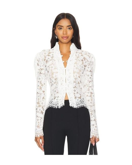 SAU LEE White Roberta Top