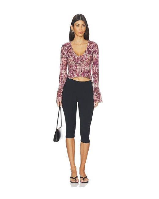 superdown Red Kairi Long Sleeve Top