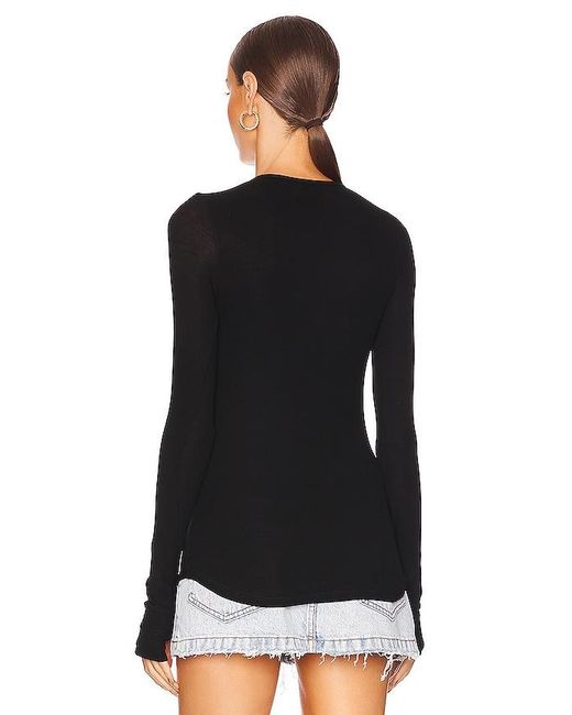 Michael Lauren Black Oslo Mesh Top