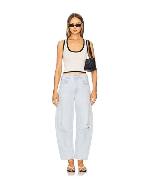 Citizens of Humanity White Miro Relaxed Jeans