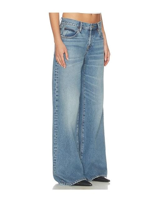 FRAME Blue X Alexandra Leclerc The Leo Low Rise Baggy Jean