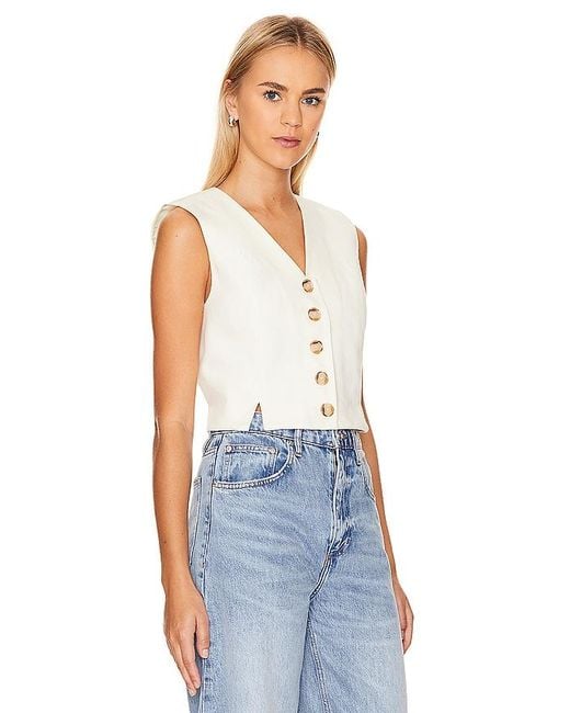7 For All Mankind Blue TAILLIERTE WESTE