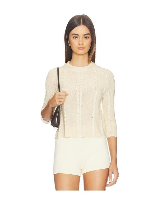 With Jean White Khloe Top