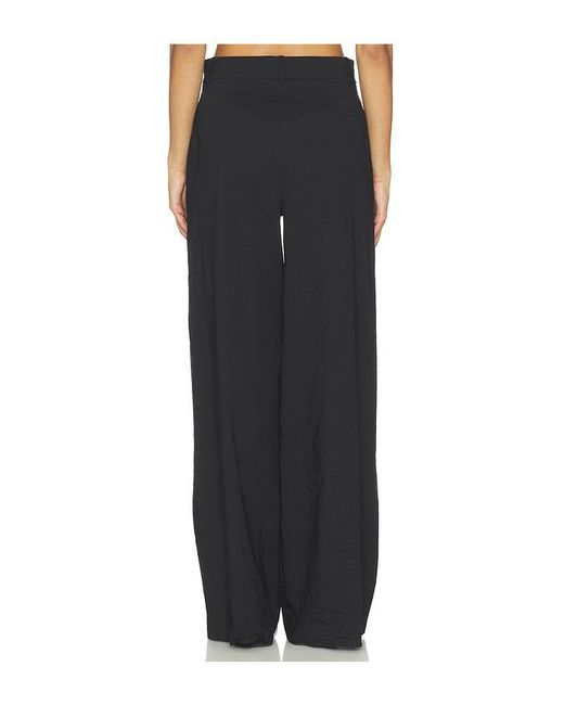 Theory Black High Waisted Trousers