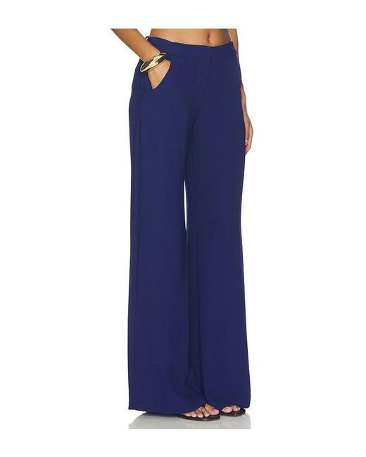 Amanda Uprichard Blue Saddler Pants