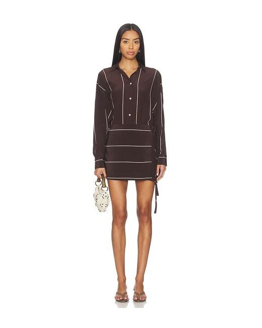 Bondi Born Multicolor Orta Silk Mini Dress